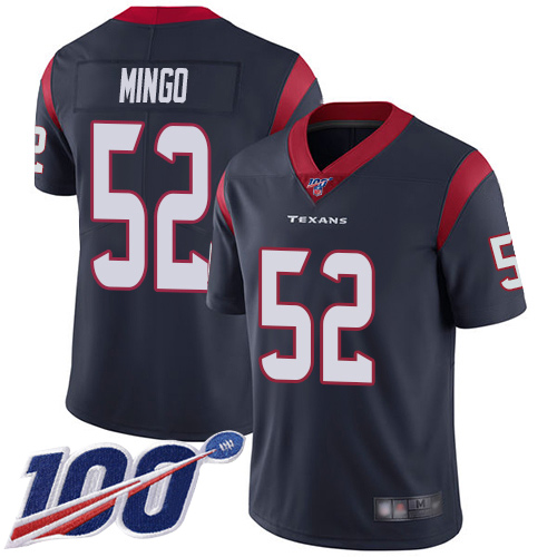 Houston Texans Limited Navy Blue Men Barkevious Mingo Home Jersey NFL Football 52 100th Season Vapor Untouchable